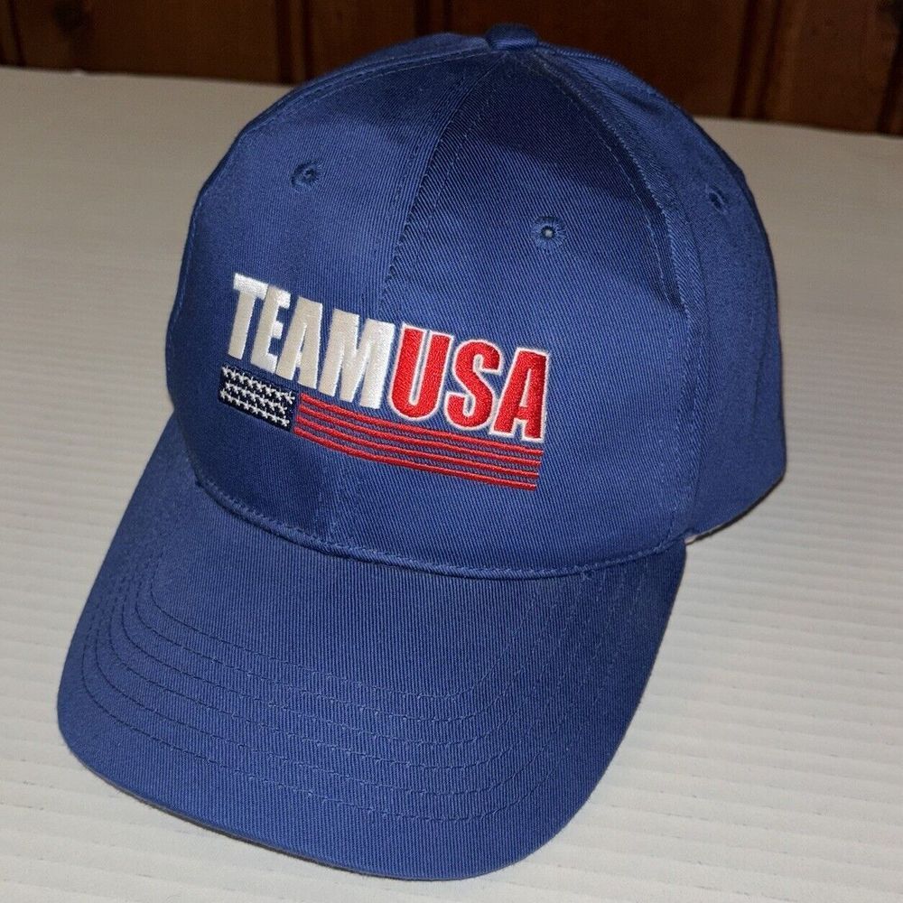 VTG Olympics Team USA Hat Cap K Products 300 Million‎ Strong Blue Red White